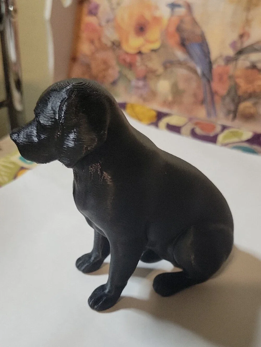 Black Labrador Dog Figurine -
